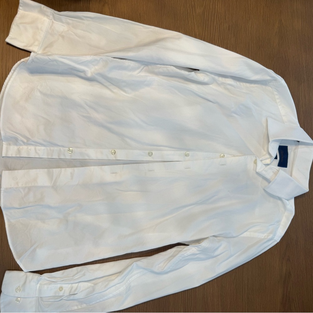 David Donahue White Dress Shirt